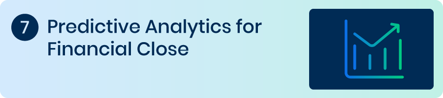 Predictive analytics for financial close