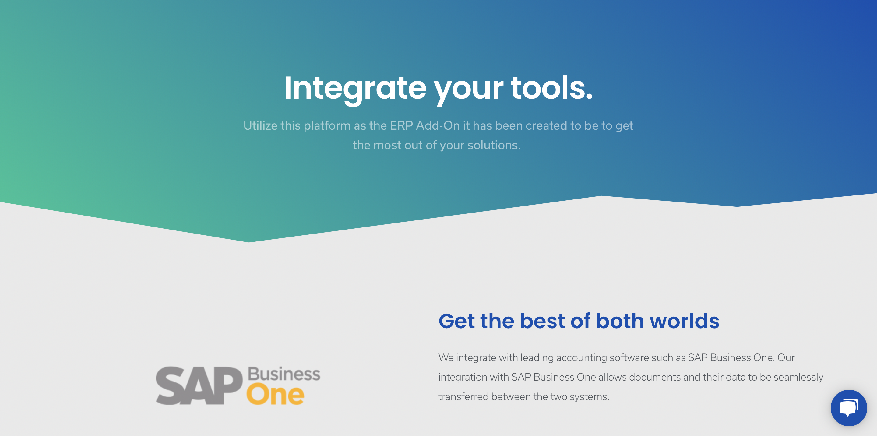 sap business one integrations