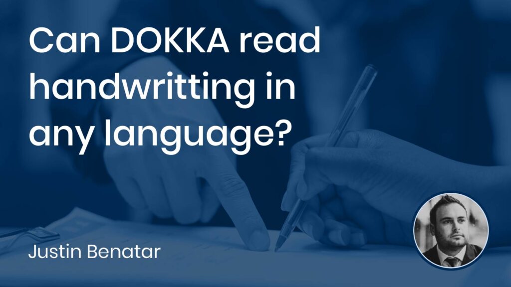 Can DOKKA read handwriting in any language?
