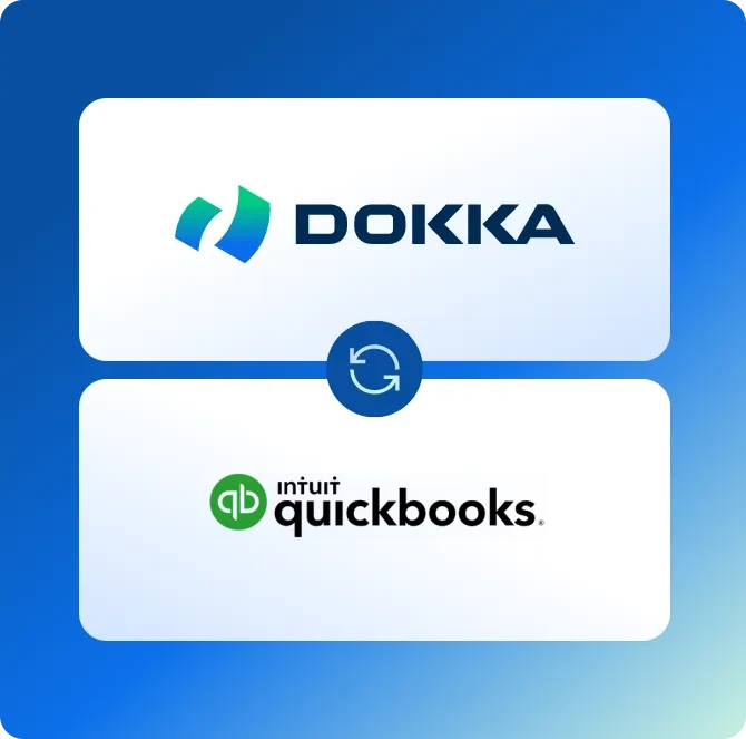 DOKKA syncs with QuickBooks